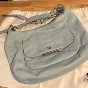 Coach Blue Leather Handbag